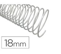 Espiral Metalico Q-Connect Blanco 64 5:1 18mm 1.2mm (100 Uds)