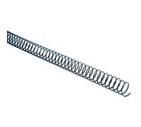 Espiral Metálico YOSAN P-64 120 Hojas 1,20 mm. Negro, Caja x100