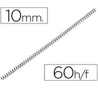 Espiral Q-Connect Metalico 56 4:1 10mm 1mm (200 Uds)