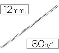 Espiral Q-Connect Metalico 56 4:1 12mm 1mm (200 Uds)