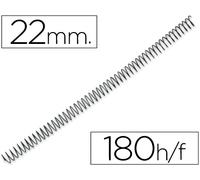 Espiral Q-Connect Metalico 56 4:1 22mm 1.2mm (100 Uds)