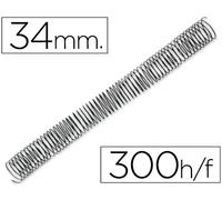 Espiral Q-Connect Metalico 64 5:1 34mm 1.2mm (25 Uds)