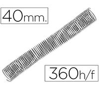 Espiral Q-Connect Metalico 64 5:1 40mm 1.2mm (25 Uds)