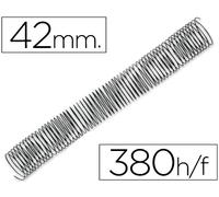 Espiral metalico q-connect 64 5:1 42mm 1,2mm caja de 25 unidades