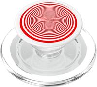Espiral Rojo Diseño Hipnosis Espiral Remolino Trippy Trance Espiral PopSockets PopGrip para MagSafe