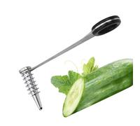 Espiral vegetal con agarre antideslizante | Herramienta de cortador de mano para crear fideos de calabacín, giros y rellenos saludables | Accesorio de cocina compacto para c