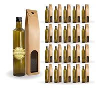 Espirito Rebelde - 20 botellas de vidrio oscuro 500 ml con tapón de rosca negro + 20 latas, aceite de oliva, vinagre, alcohol, salsas - aceitera