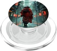 Espíritu Bushido japonés en Samurai Retro Punk Vaporwave PopSockets PopGrip para MagSafe