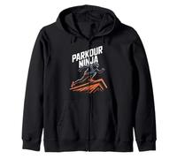 Espíritu de aventura de alto vuelo Parkour Ninja Sudadera con Capucha