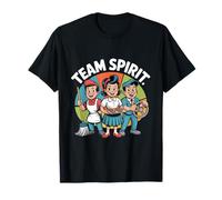 Espíritu de equipo Regreso a la escuela Retro Positivo Cultura Camiseta