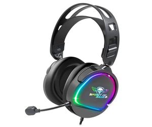 Espíritu de Gamer Pro H6 | Auriculares para Juegos RGB con Cable y micrófono Negros | Compatible con PS5, PS4, Xbox, Switch y PC | Estéreo 2.0 | Salida USB y Jack | Diadema Ajustable/Ultraligera 240