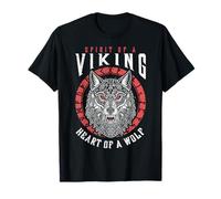 Espíritu de un Guerrero de mitología nórdica con corazón de Lobo Vikingo Camiseta