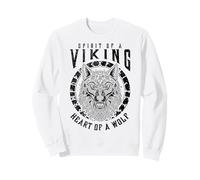 Espíritu de un Guerrero de mitología nórdica con corazón de Lobo Vikingo Sudadera