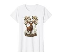 Espíritu del Bosque otoñal Otoño caprichoso y Maravilla caprich Camiseta gráfica económica, Mujer, Blanco, L