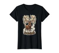 Espíritu del Bosque otoñal Otoño caprichoso y Maravilla caprich Camiseta gráfica económica, Mujer, Negro, S