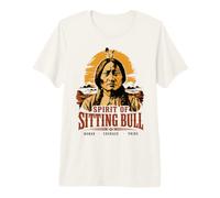 Espíritu del Toro Sentado Jefe Nativo Americano Lakota Sioux Camiseta Premium