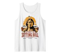 Espíritu del Toro Sentado Jefe Nativo Americano Lakota Sioux Camiseta sin Mangas