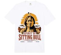 Espíritu del Toro Sentado Jefe Nativo Americano Lakota Sioux Comfort Colors Adult Heavyweight T-Shirt