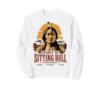 Espíritu del Toro Sentado Jefe Nativo Americano Lakota Sioux Sudadera