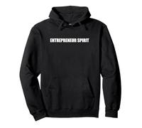 Espíritu emprendedor Sudadera con Capucha, Unisex para Adultos, Negro, L