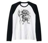 Espíritu folclórico demoníaco de montaña Rhibesal Camiseta Manga Raglan