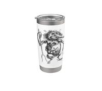 Espíritu folclórico demoníaco de montaña Rhibesal Vaso térmico de acero inoxidable de doble pared