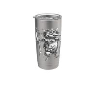 Espíritu folclórico demoníaco de montaña Rhibesal Vaso térmico de acero inoxidable de doble pared