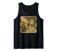 Espíritu Fotógrafo Ukiyo-e Capturando Momento Yokai Camiseta sin Mangas