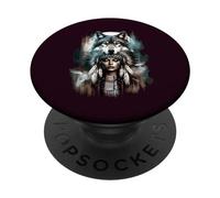 Espíritu Guerrero Orgullo Nativo Indígena PopSockets PopGrip Adhesivo