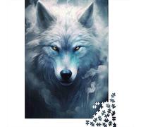 Espíritu Lobo Blanco Rompecabezas 1000 Piezas para Fans, Papel Resistente, Decoración Interior, Regalo Cumpleaños, Juego Mental, Decoración Mural Hogareña 70x50cm/1000pcs