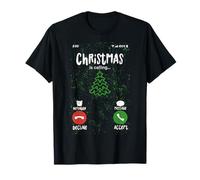 Espíritu navideño La Navidad Llama Diseño de Llamadas entrantes Camiseta