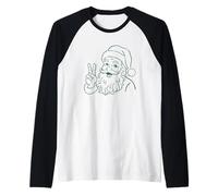 Espíritu navideño pacífico de Camiseta Manga Raglan
