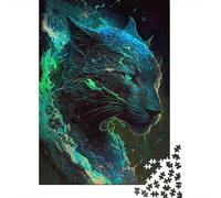 Espíritu Pantera Azul Set De 1000 Piezas Papel Reciclado Puzzle Familiar Aficionados A Los Rompecabezas Atractivo Ocio En Casa Fácil Almacenar 70x50cm/1000pcs