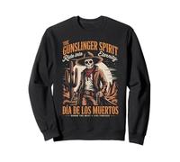 Espíritu Retro de Halloween con Calavera Occidental Sudadera