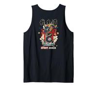 Espíritu Samurai Dragón Japonés Honor Kanji Back Arte Camiseta sin Mangas