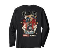 Espíritu Samurai Dragón Japonés Honor Kanji Back Arte Manga Larga