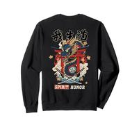 Espíritu Samurai Dragón Japonés Honor Kanji Back Arte Sudadera