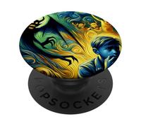 Espíritus atormentados del niño, Noche Estrellada de Van Gogh, Halloween PopSockets PopGrip Adhesivo