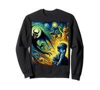 Espíritus atormentados del niño, Noche Estrellada de Van Gogh, Halloween Sudadera