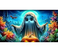 Espíritus de Calabaza de Halloween 1000 Piezas Puzzle Papel Reciclado Juego Familiar Divertido & desafiante Juego de Puzzle Idea 70x50cm/1000pcs