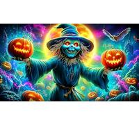 Espíritus de Calabaza de Halloween Puzzle de 1000 Piezas para Adultos - Regalo Divertido Juego Familiar Decoración de Pared & Regalo edugatoivo 38x52/1000pcs