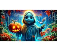 Espíritus de Calabaza de Halloween Puzzle para Adultos de 1000 Piezas - Juego diFícil & Estimulante Actividad para casa Regalo 75x50/1000pcs