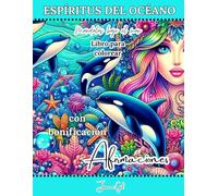 ESPÍRITUS DEL OCÉANO: Mandalas bajo el mar Libro para colorear