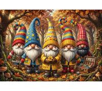 Espíritus del otoño Puzzle 1000 Piezas Adultos Y Niños,Desafío,14 Años+,Deco Pared Dwarfs,Regalo Ideal,Premium,Rompecabezas,Anti-estrés,Educativo,Reto,Relax 38x26cm