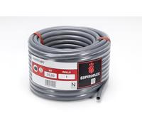 Espiroflex - Hidrotubo Flexible PVC con Espiral Reforzada, Gris | Rollo 25 m | Tubo para Piscinas, Riego, Desagües y Aire Acondicionado (16, 20, 25, 32 y 40 mm) (20 mm)