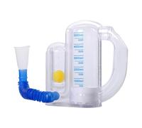 Espirómetro Pulmonar Trainer Adultos - Fortalecimiento de las vías respiratorias con indicador de flujo - 5000 ml portátil para el hogar