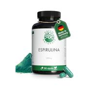Espirulina 2000 mg - Altamente dosificadas: 2000mg de espirulina pura en polvo al día - Suministro para 2 meses - Sin aditivos, vegano y producido en Alemania - 240 cápsulas - Green Naturals®