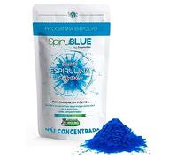 Espirulina Azul en polvo - Ficocianina 100% Pura Concentrada (25g) - Antioxidante Natural Vegano - Colorante alimentario para batidos y bebidas proteicas