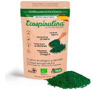 Espirulina Ecológica en hebras Cultivada y Certificada en España - Fuente natural como suplemento de Proteína vegana, Hierro y Vitamina B12, Biotina (B7) - Detox