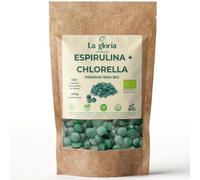 Espirulina y Chlorella Bio 600 Comprimidos | 150 días | Complemento Ecológico Detox, Microalgas Naturales Ricas en Proteínas, Energía y Vitalidad, Vegano - La Gloria Mediterránea